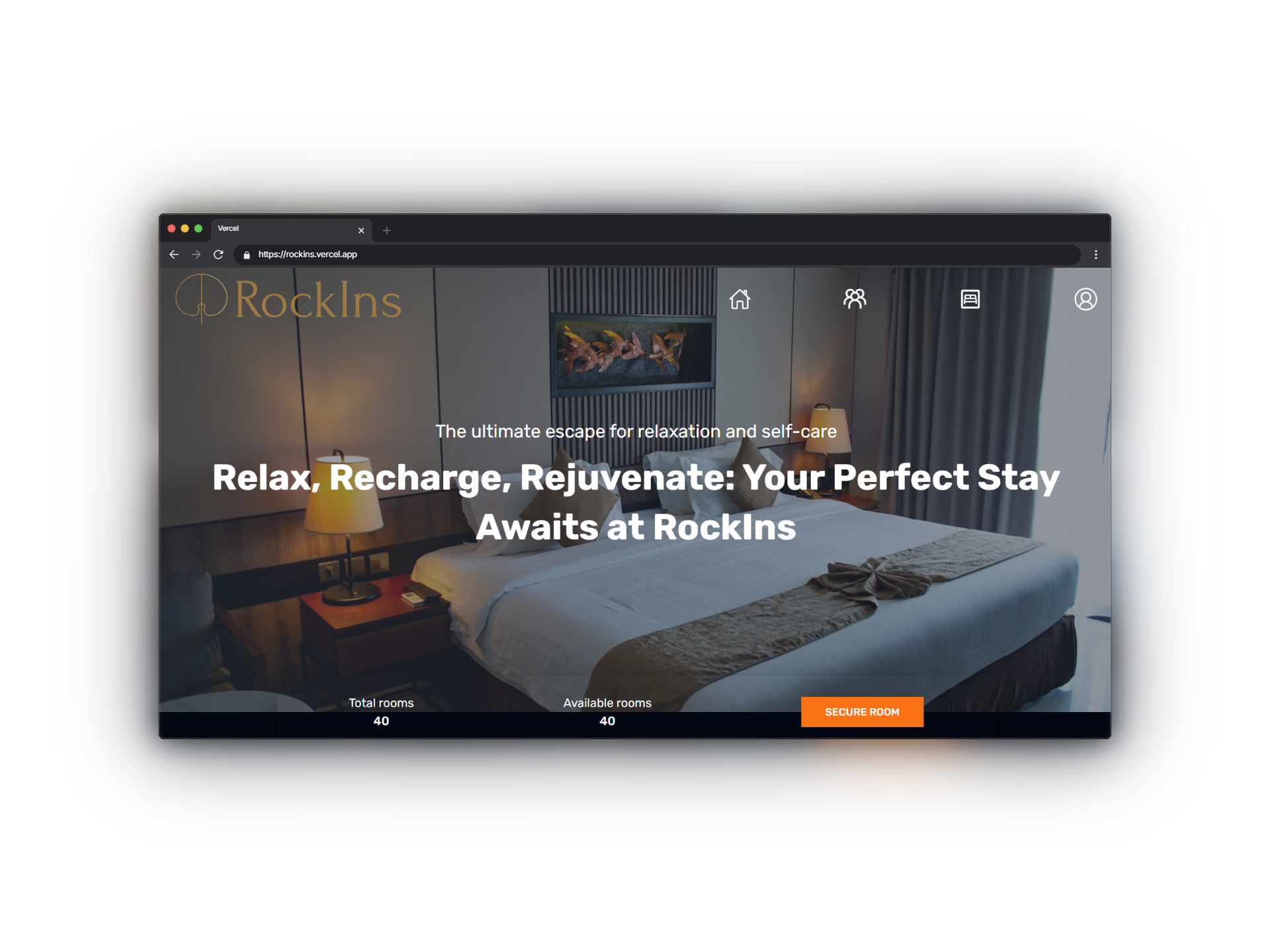Hotel web application | Rockins